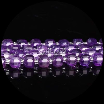 Perle di gemme naturali assortite multicolori Cubo Quadrato Ametista Stringhi sciolti Perle per gioielli fai da te