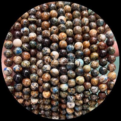 Varietà di forme rotonde Argento ossidiana Pietra solare Perla di pietra lucidata naturale