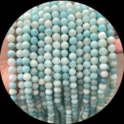 Splendida pietra preziosa polita con perline lucide Larimar Gold Obsidian Stringi sciolti per attirare l'attenzione