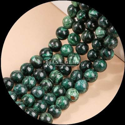 Splendida pietra preziosa polita con perline lucide Larimar Gold Obsidian Stringi sciolti per attirare l'attenzione