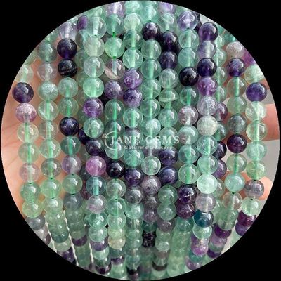 Gemma naturale con taglio rotondo Moonstone Fluorite Ocean Jasper String loose perle per gioielli fai da te