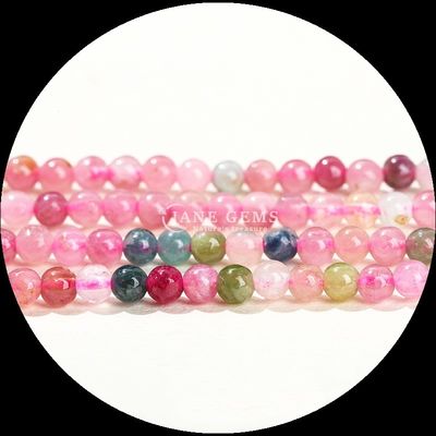 Vivid Round Multi Color DIY Gioielli Mini Turmalina Giallo Giada Stringhi Liberi Perle