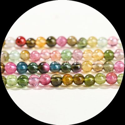 Perle di pietra gemma naturale multicolore rosa avventurino pietra solare fili di perle sciolte