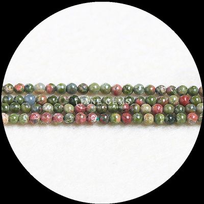Colorevole rotondo perle di gemme Origine per fai da te Braccialetti Colletti Orecchini Colori assortiti