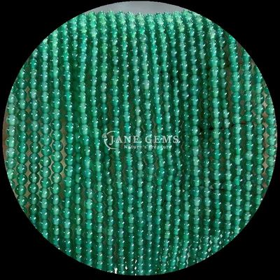 Perle di gemme rotonde naturali Agate verde elegante Rhodonite e fiocco di neve ossidiana per la fabbricazione di gioielli fai da te