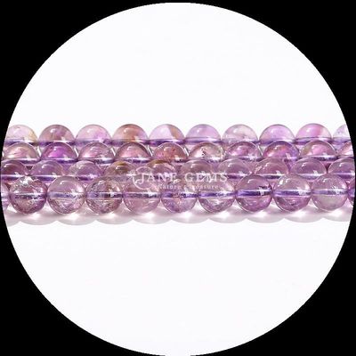 Pietra preziosa rotonda Quarzo di fuoco Quarzo fumoso Stringi di perline di quarzo in diversi colori per l'artigianato di gioielli fai da te