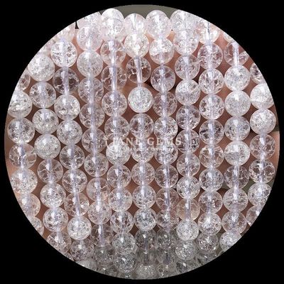 Pietra preziosa rotonda Quarzo di fuoco Quarzo fumoso Stringi di perline di quarzo in diversi colori per l'artigianato di gioielli fai da te