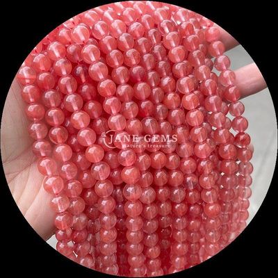 Forma rotonda naturale perle di gemme Quarzo chiaro Citrino Ametista Stringhi sciolti per gioielli fai da te