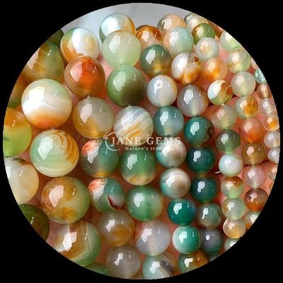Gioielli fai da te Realizzazione di perline di gemme naturali rotonde da 8 mm in agata di ciliegio e vari fili di agata per orecchini