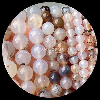 Perle di agate a strisce perle di gemma 8 mm per gioielli
