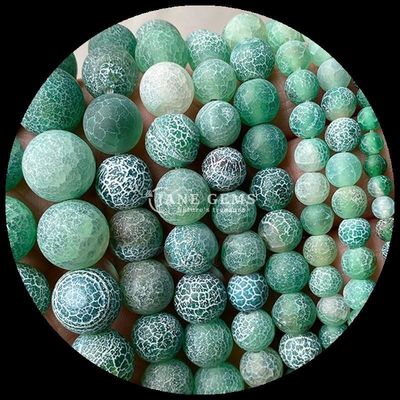Perle di pietra gemma a forma rotonda giallo blu agate a tempo libero fili sciolti per gioielli fai da te