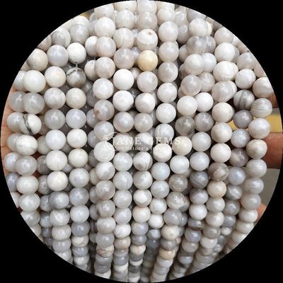 Perle di agate multicolore personalizzate a forma rotonda da 8 mm per la produzione di gioielli