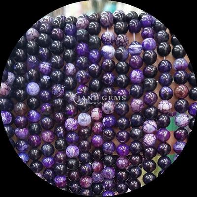 Gemme naturali perle rotonde tagliate fuoco agata fili di perle sciolte per abbigliamento con perle ornamenti realizzati