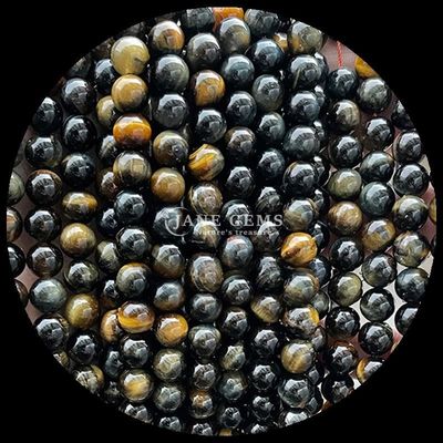 Perle di gemme a taglio rotondo lucidate da 8 mm in diversi colori per progetti di lavorazione di perle