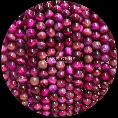 Gioielli fai da te Gemme essenziali Perla 8mm Forma rotonda Occhio di tigre Stringhe di perle allentate