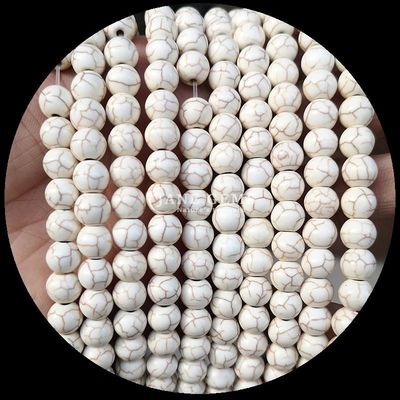 Fai da te Gemme di forma rotonda lucidate Stringhe di perline con colore di gemma multicolore