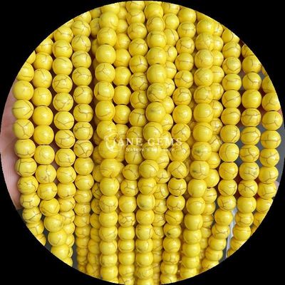 Perle di gemme naturali in diversi colori, gioielli fai da te Perle di turchese