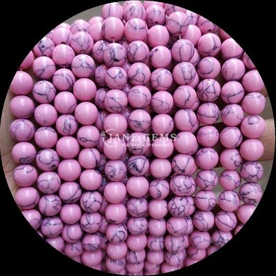 Perle di gemme naturali in diversi colori, gioielli fai da te Perle di turchese