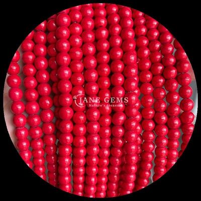 8 mm perle di gemme lucide per gioielli, forniture per la produzione di gioielli, diversi colori, filamenti di perle a sfondo turchese.