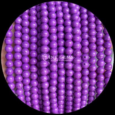 8 mm perle di gemme lucide per gioielli, forniture per la produzione di gioielli, diversi colori, filamenti di perle a sfondo turchese.
