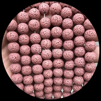 Fabbricazione di gioielli fai da te con gemme naturali perla di forma rotonda gemma curativa pietra di lava colorata fili di perle sciolte per regali