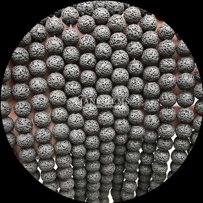 Fabbricazione di gioielli fai da te con gemme naturali perla di forma rotonda gemma curativa pietra di lava colorata fili di perle sciolte per regali