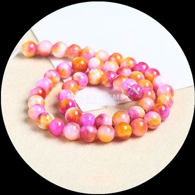 Perle di gioielli tagliate a tondo adatte per braccialetti Diversi colori perle di giada per aggiungere un tocco di eleganza al tuo stile
