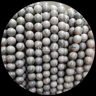Forma rotonda perle di gemma modello di legno fili di perle sciolte per bracciale decorazioni fatte a mano