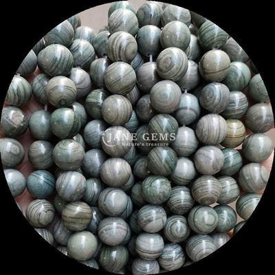 Forma rotonda perle di gemma modello di legno fili di perle sciolte per bracciale decorazioni fatte a mano