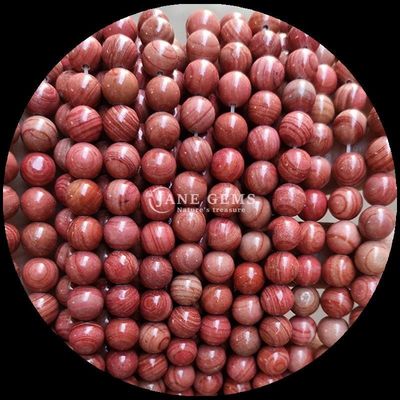 Forma rotonda perle di gemma modello di legno fili di perle sciolte per bracciale decorazioni fatte a mano