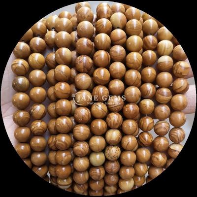 Forma rotonda perle di gemme Diversi colori Modello di legno fili di perle sciolte Perfetto per la realizzazione di gioielli Dimensione perle 8mm