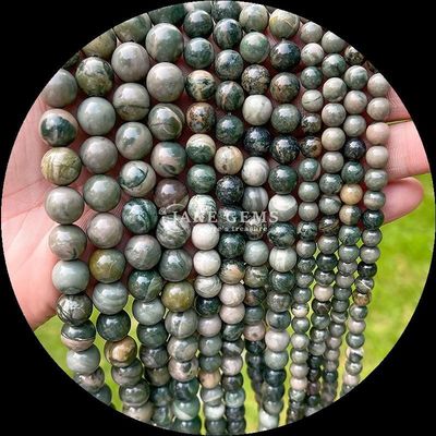 Forma rotonda perle di gemme Diversi colori Modello di legno fili di perle sciolte Perfetto per la realizzazione di gioielli Dimensione perle 8mm