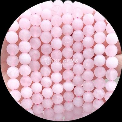 Perle di gemme multicolori 8 mm Vari frosti di perle rotonde sciolte per la fabbricazione di braccialetti e collane