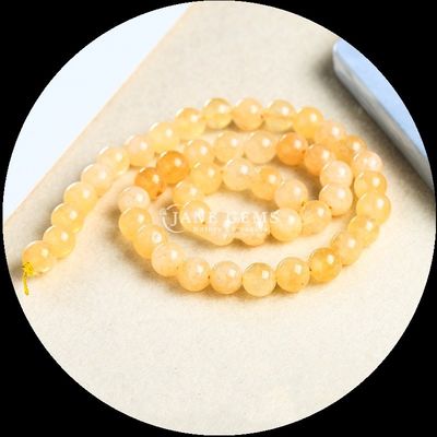 Pietra preziosa a taglio rotondo Diversi colori Calcedonia Flusso di perline perfetto per creazioni di gioielli fai da te