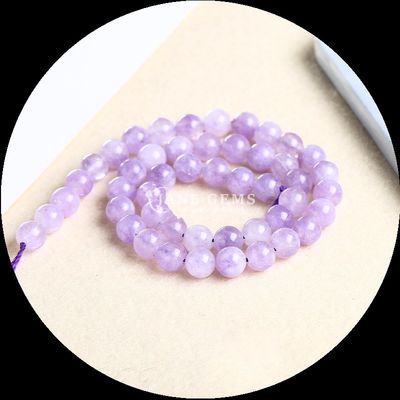 Perle di forma rotonda lucidate perle in vari colori vari calcedoni fili di perle sciolte per gioielleria forniture