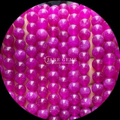 Perle in taglio rotondo Diversi colori Calcedonia Stringhe di perle libere Adatte a braccialetti di origine