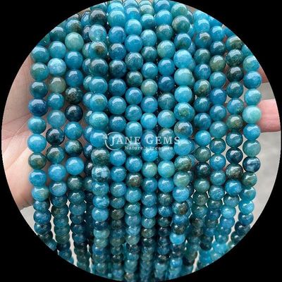 Perle in taglio rotondo Diversi colori Calcedonia Stringhe di perle libere Adatte a braccialetti di origine