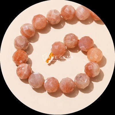 Perle di gemme multicolori perle di gemme naturali perle di citrino fragole quarzo a facce rotonde fili di perle sciolte