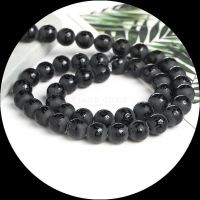 Gemma naturale Agate a fasce varie Agate ghiacciata rotonda Agate a fasce di perle sciolte L'aggiunta perfetta alla tua collezione di collane