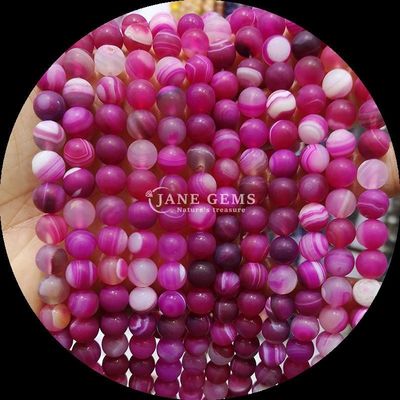 8mm perline di gemme naturali perline di gemme varie bande di agata ghiacciata fili di perline sciolte per accessori a perline artigianali