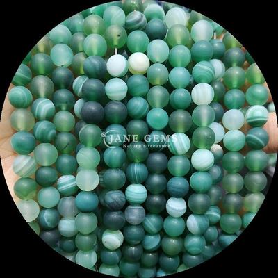 8mm perline di gemme naturali perline di gemme varie bande di agata ghiacciata fili di perline sciolte per accessori a perline artigianali