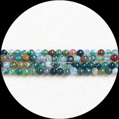 Colore assortito perle di gemma taglio rotondo piccole perle di cristallo di turmalina strati sciolti