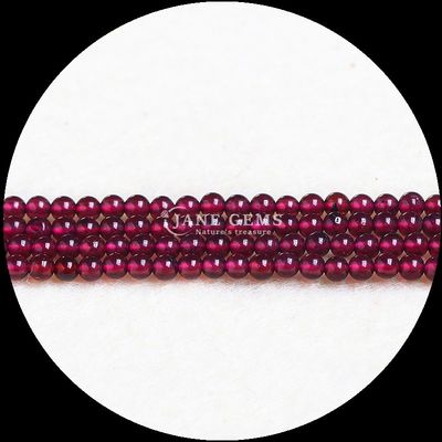 Perle di cristallo naturale per la guarigione di pietre preziose 8 mm tagliato rotondo rosso giaspo granato fili