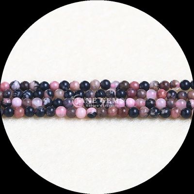Perle di cristallo naturale per la guarigione di pietre preziose 8 mm tagliato rotondo rosso giaspo granato fili