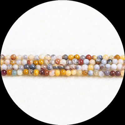 Perle di pietra preziosa a forma rotonda