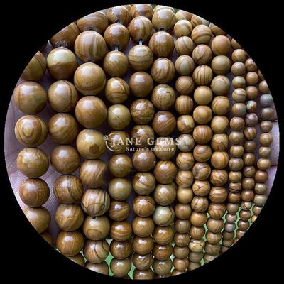 Pietra preziosa rotonda con tecnica lucidata Giaspo rosso Blu Sabbia cristallina Pietra di guarigione Rondone a perline sfuse Stringhe di perline squisite e durevoli Gioielli