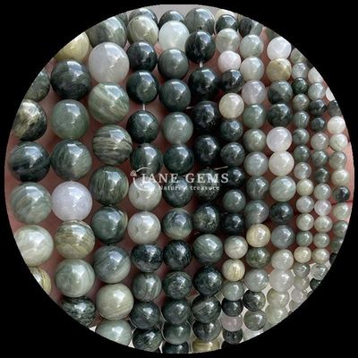 Perle di forma rotonda perle di gemme naturali perle lucidate di rhodonite fili di perle sciolte per collezioni di gioielli squisiti