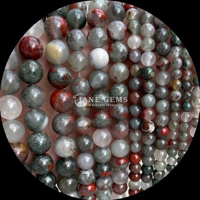 Gemstone Cut Round Gems Bead Zebra Jasper Mahagony Obsidian Vari tipi di cristallo pietra di guarigione strati di perline sciolte per accessori fatti a mano