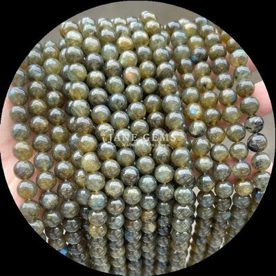 Gemstone Cut Round Gems Bead Zebra Jasper Mahagony Obsidian Vari tipi di cristallo pietra di guarigione strati di perline sciolte per accessori fatti a mano