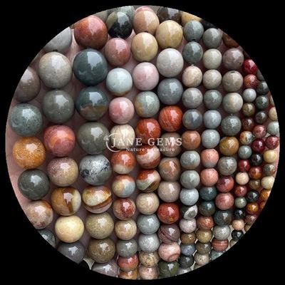 Gems Bead Round Shape 8mm Naturale per B2B Distribuitori di pietre preziose Diversi cristalli pietre di guarigione Zebra Jasper Amazonite e altro per fai da te